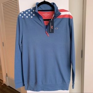 NWT Vineyard Vines American Flag Sweater